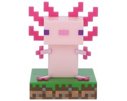 Minecraft Axolotl Icon Light – Officieel Gelicentieerde Vrijstaande Bureaulamp, Gamingkamer Decor & Nachtlamp Cadeau voor Jongens en Meisjes- Paladone