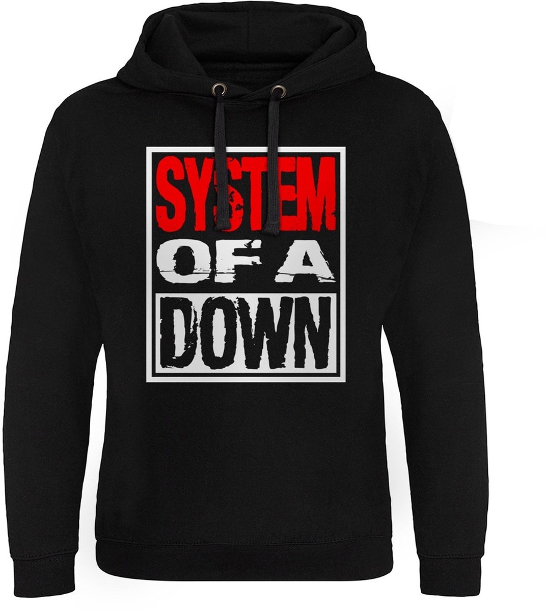 System Of A Down Logo Epic Hoodie WMX-37-SOAD006-H92-3 Black-M