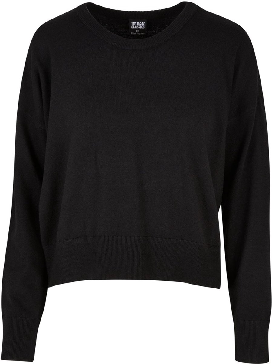 Urban Classics Ladies EcoVero Oversized Basic Sweater/trui XXL Zwart