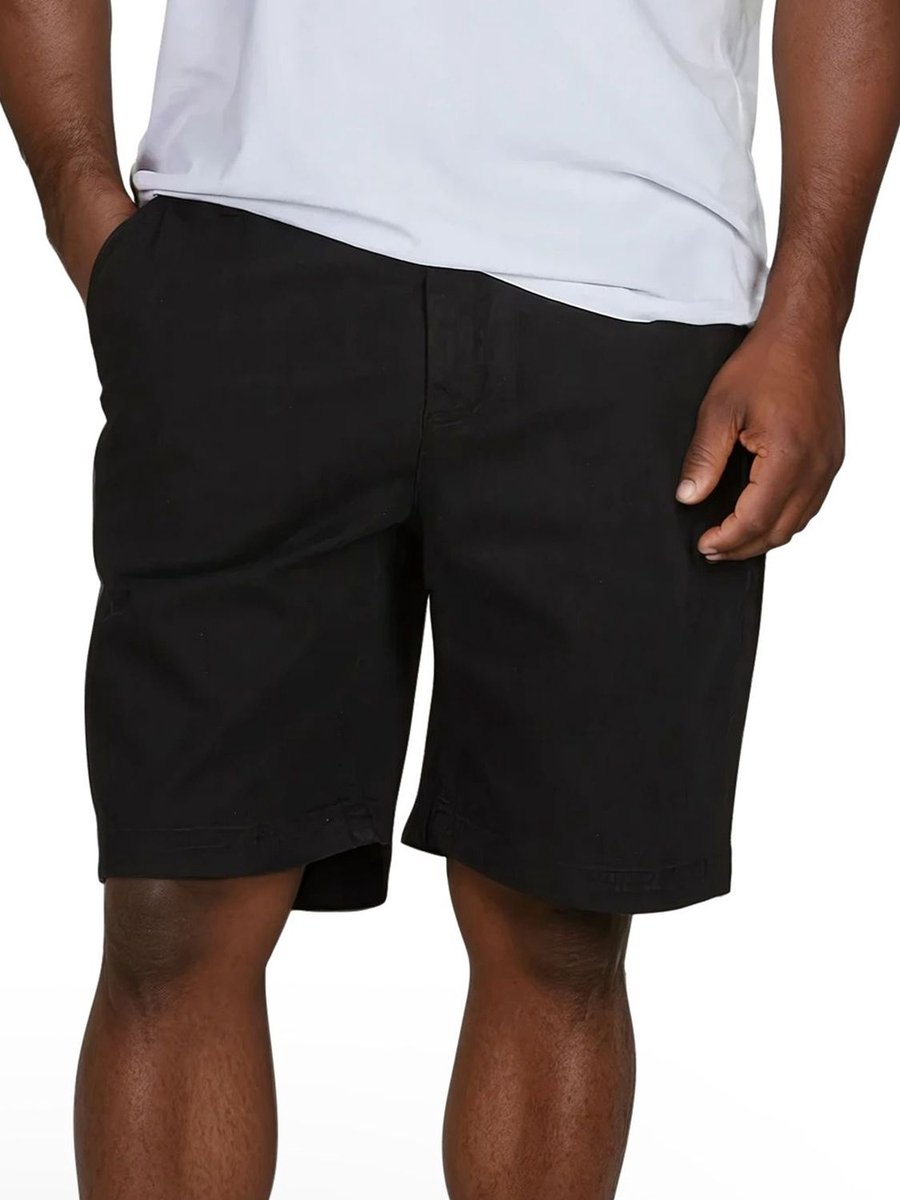riverso Heren Short RIVConnor regular/straight Zwart L Volwassenen Stretch zomershort