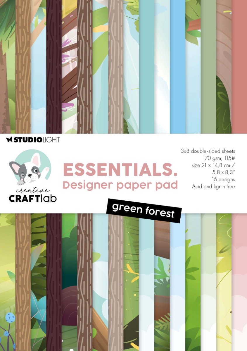Paperpad Green forest - Essentials nr. 407