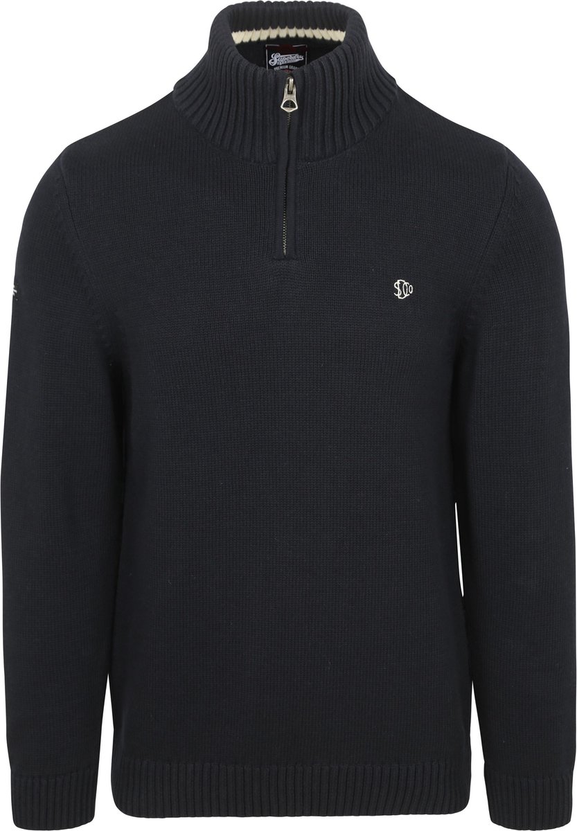 Superdry Half Zip Trui Heavy 3XL Heren Schipperstrui Blauw