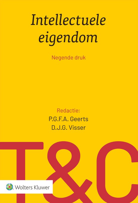 Tekst & Commentaar - Intellectuele eigendom - cover