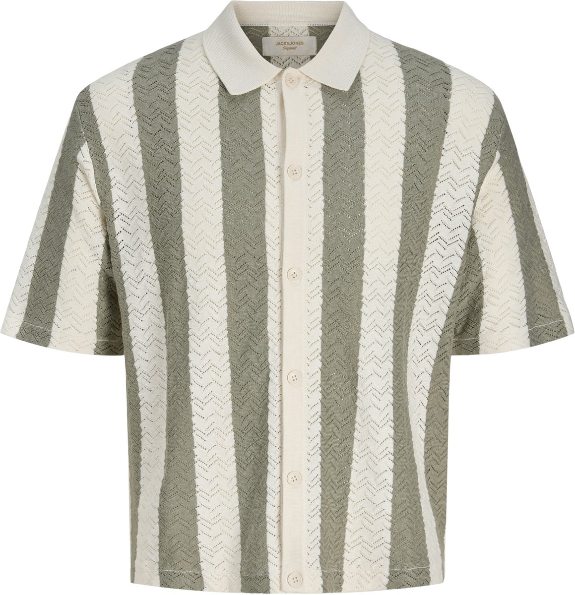 Jack & Jones Gebreide overhemd Gestructureerd Gebreide overhemd
