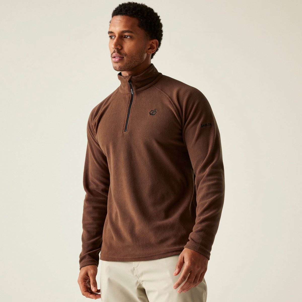Dare2b Freethink Ii Fleece Met Halve Rits Man Bruin