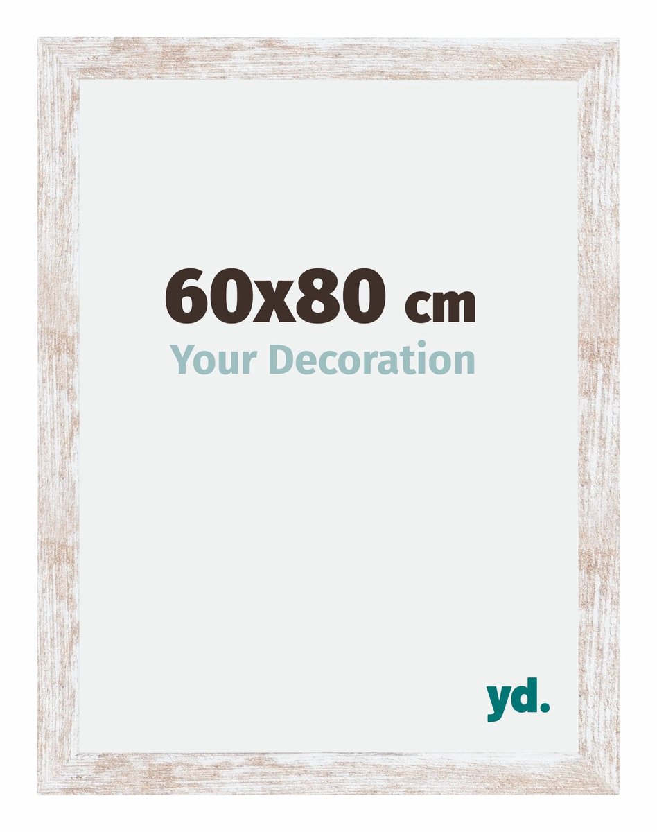 yd. Your Decoration - Fotolijst 60x80 cm - MDF - White Wash - Catania