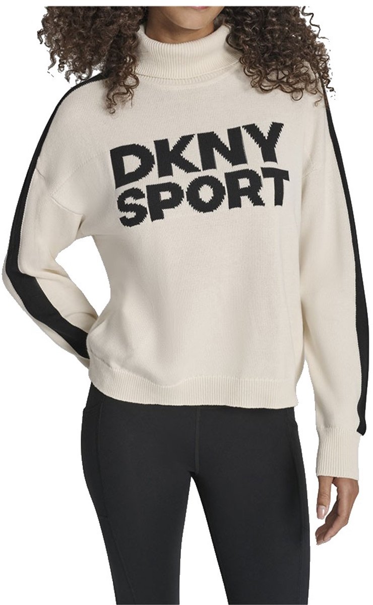 Dkny Dw7000555 Trui Met Hoge Hals Beige XS Vrouw
