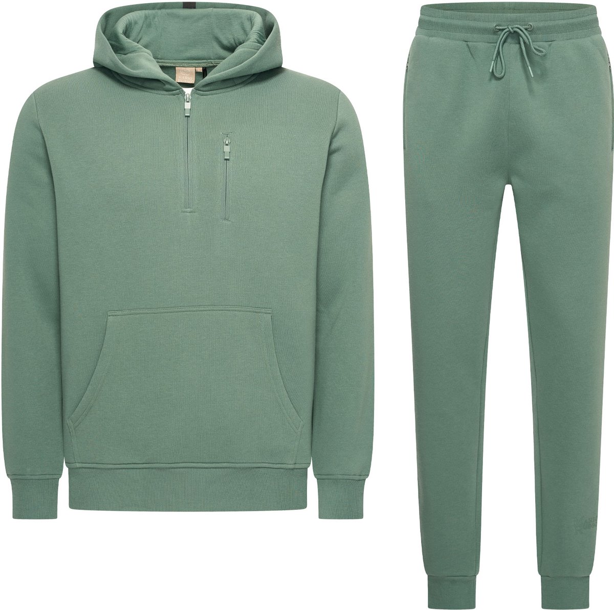 Mario Russo Trainingspak Achilles - Huispak - Joggingpak - Hoodie - Duck Green