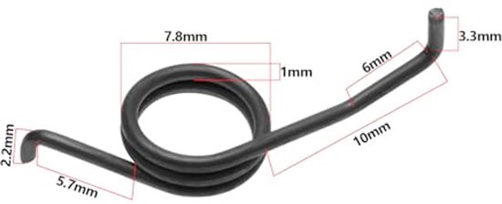 4pcs Spinning Fishing Reel Spring Reel Long Lasting Spring Reel Repair Parts Fishing Accessories Compatible with Daiwa — afbeelding 4