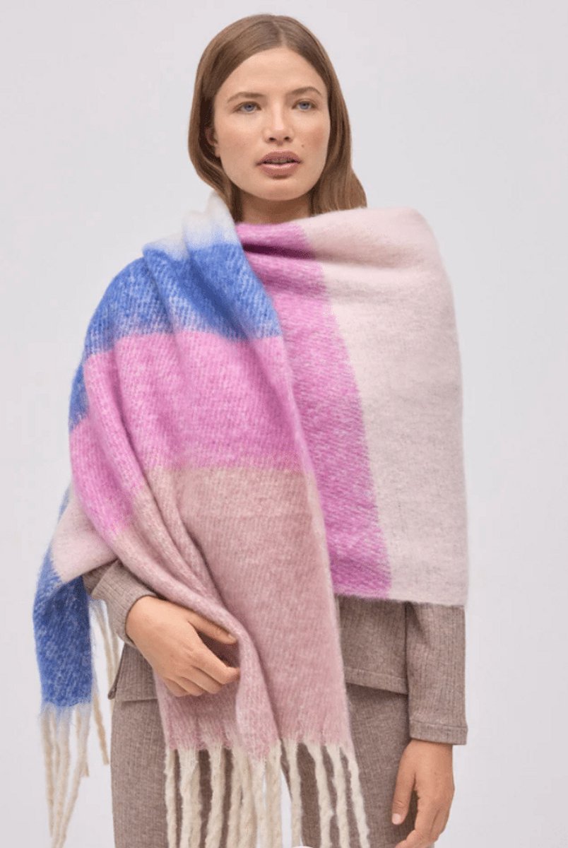 Ysabel Mora Dames Sjaal | Multicolor | Maat: One Size