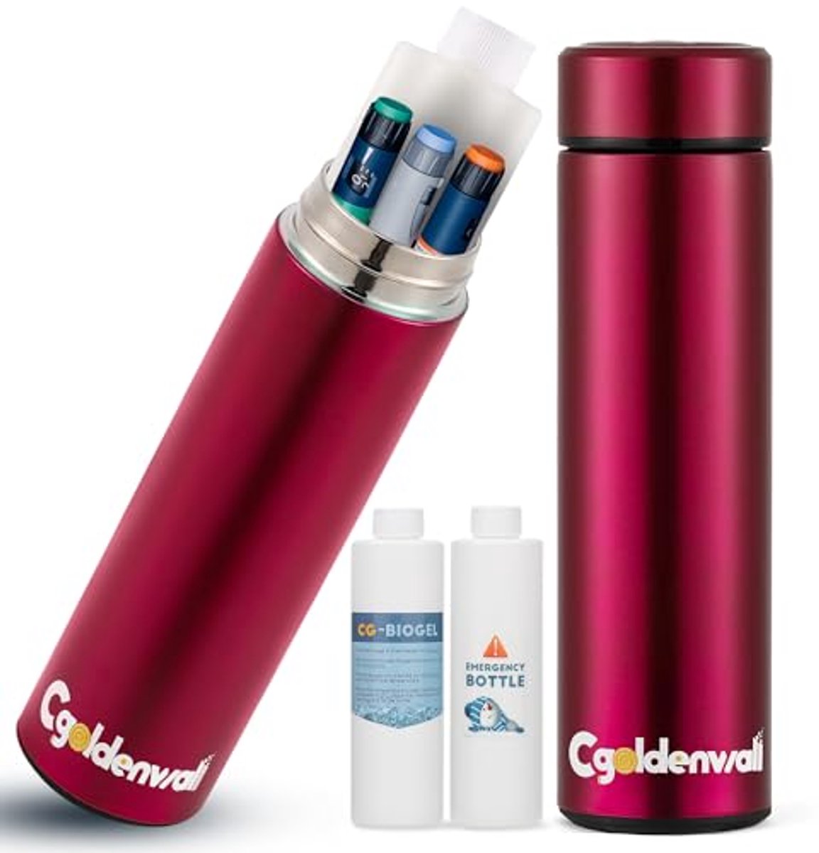 Insuline Cooler Reisetui 60H voor Geïsoleerde Geneeskunde | Compacte Medische Koelbox met Ice Packs