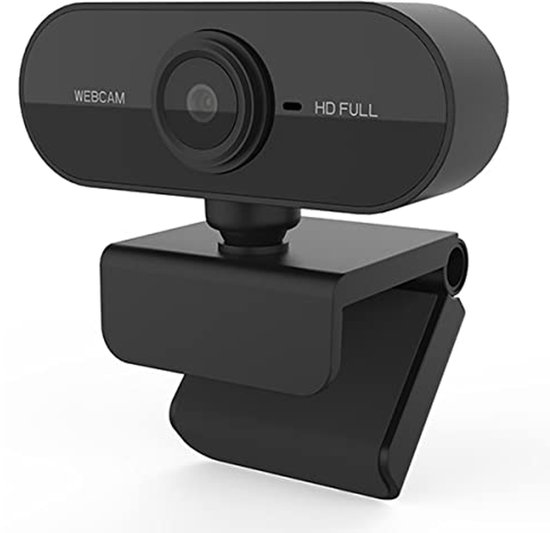 Webcam 1080p HD met microfoon – 360° Verstelbare USB Webcam voor Conferenties en Livestreaming