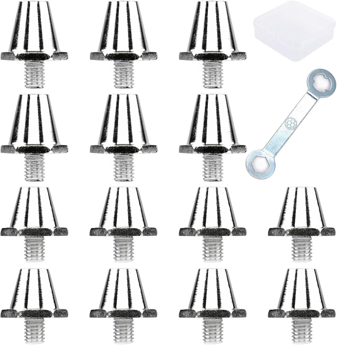 Pack of 14 Aluminium Screw Studs voor Nike Voetbalschoenen Vervanging 11mm/13mm met Sleutel Vervangende Dopjes voor Nike Mannen