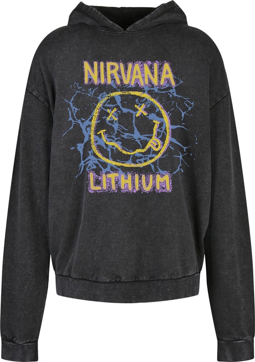 Mister Tee Nirvana Lithium Oversize Hoodie/trui L Zwart