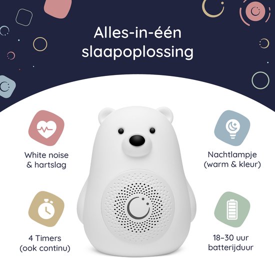Numsy Bruno White Noise Machine Baby - Witte Ruis Apparaat - 2026