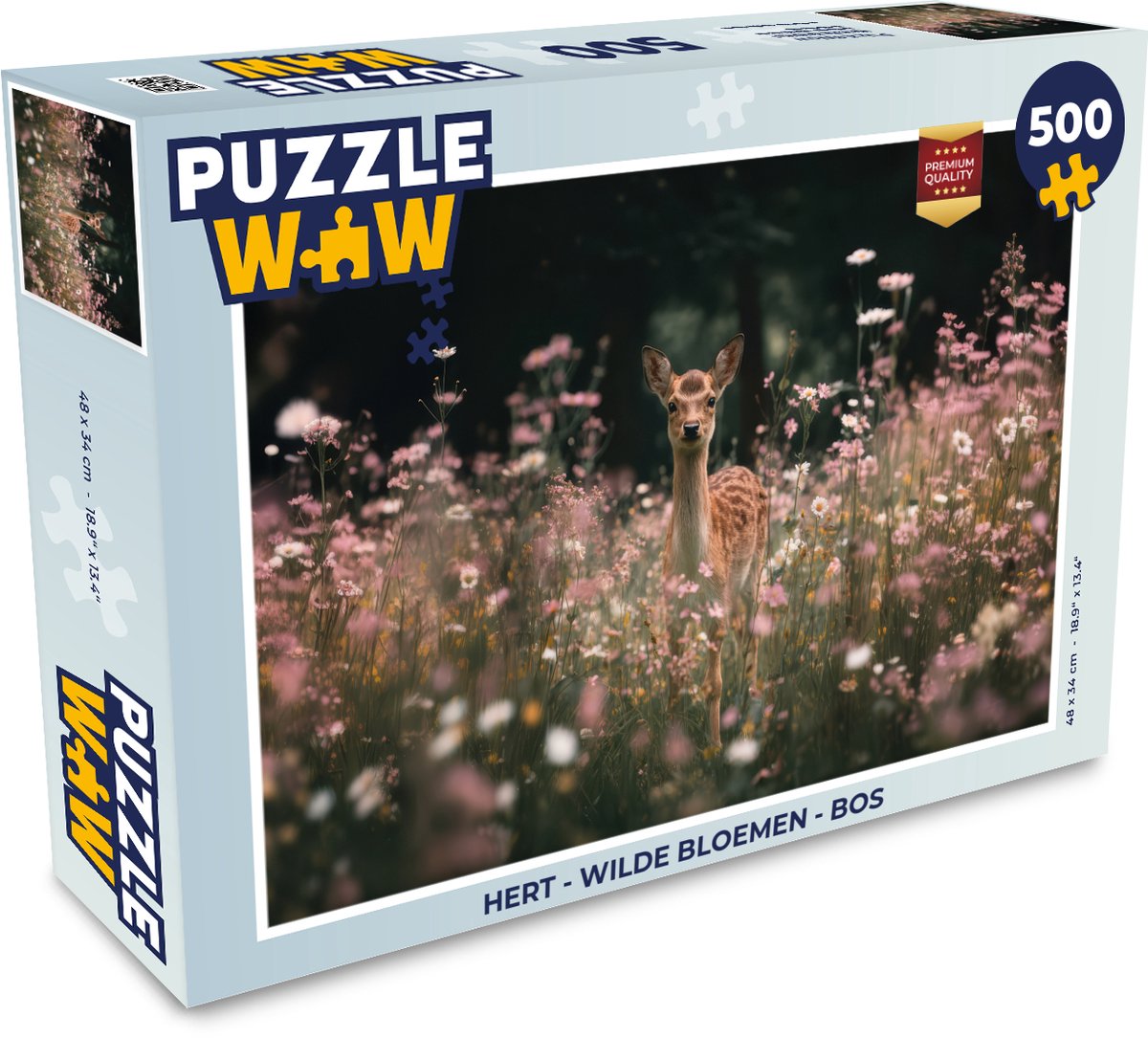 Hert - Wilde bloemen - Bos