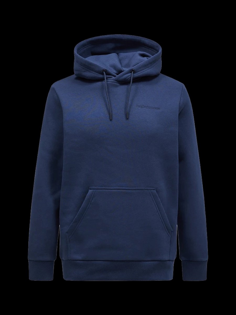 Peak Performance Original Small Logo Hood Trui Heren Blue Shadow L