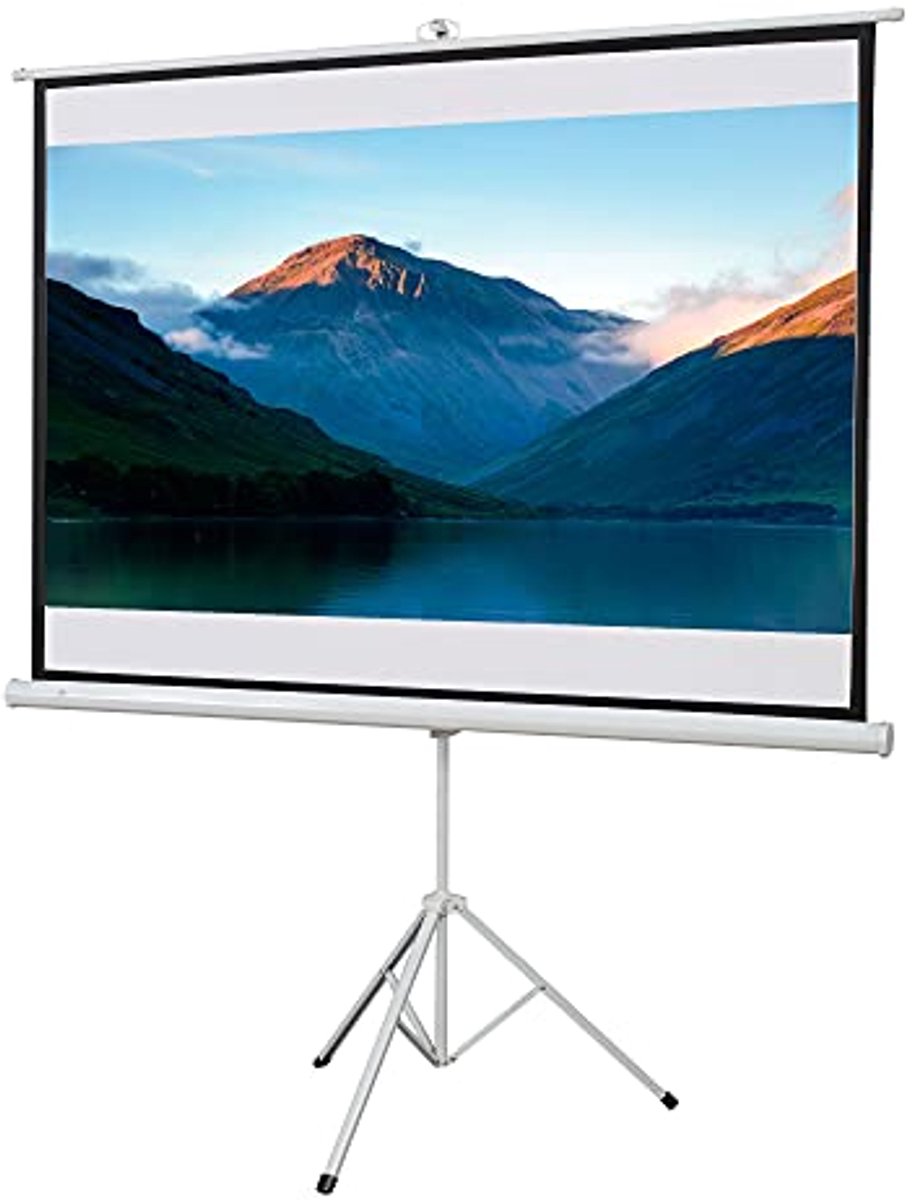 Projectiescherm 84 inch 4:3 met statief voor thuisbioscoop en presentaties