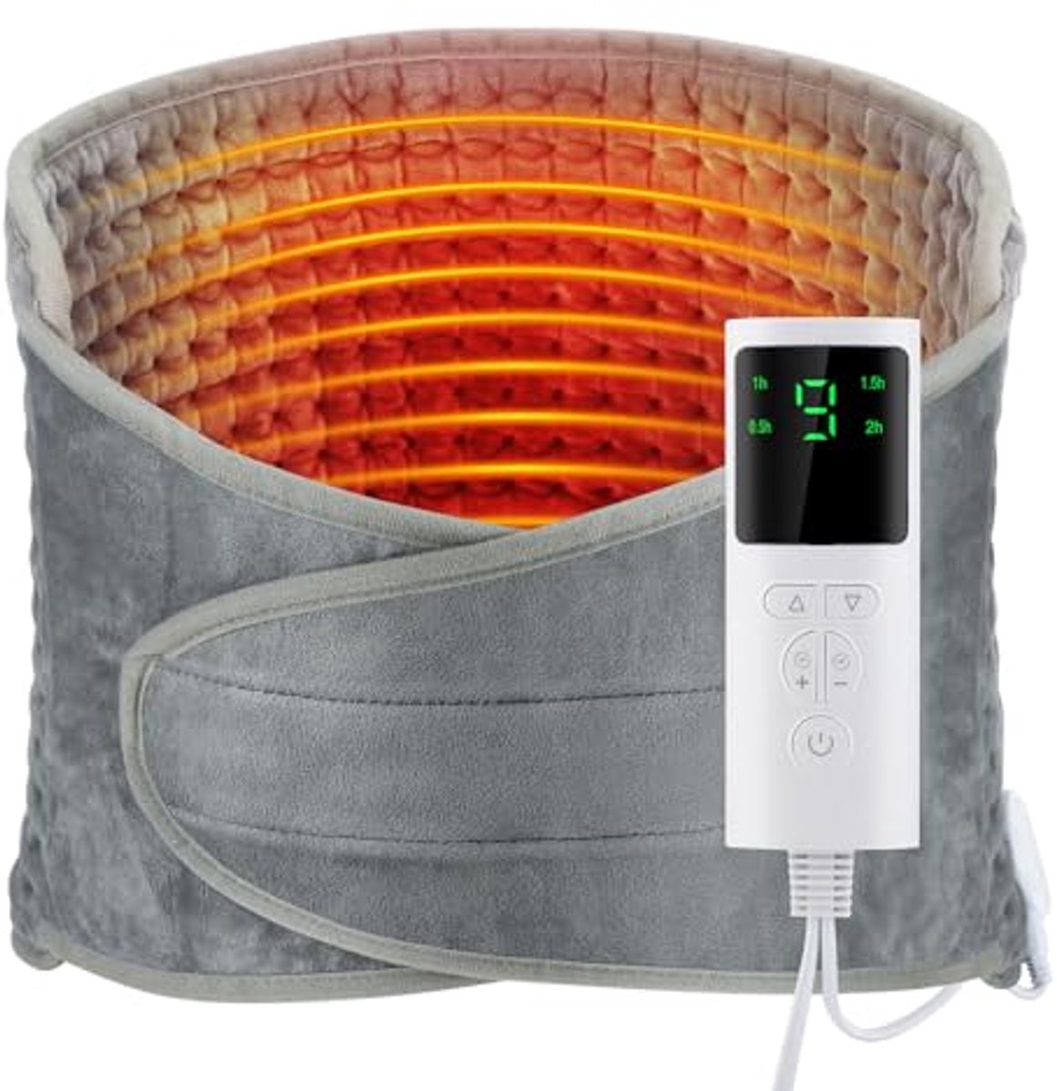 Elektrische Verwarmingsmat met LCD-Controller en 9 Verwarmingsniveaus - Ideaal voor Rug, Buik en Benen - 30x126cm