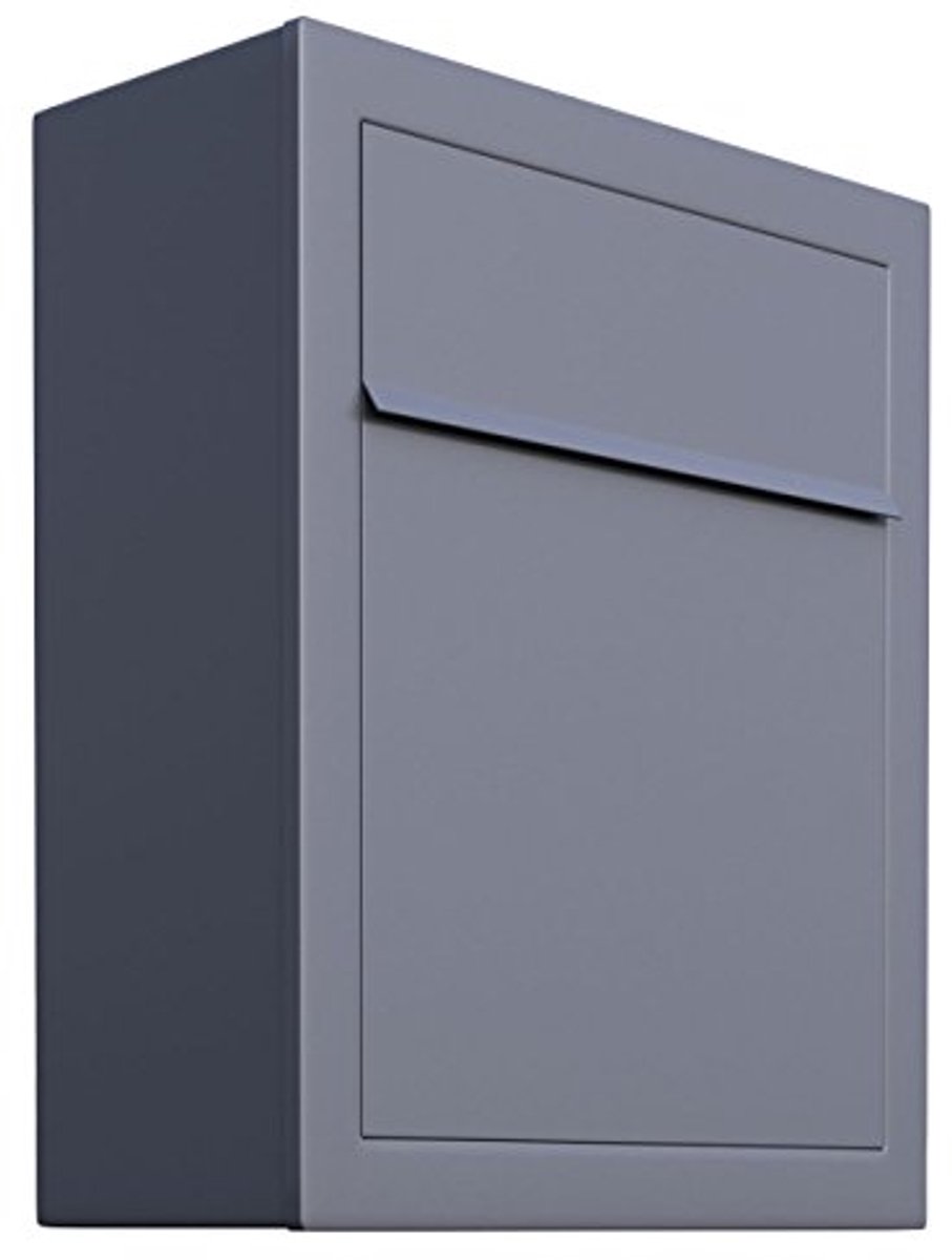 Design Wandbrievenbus Grijs Metallic - Moderne en Strakke Brievenbus voor Wandmontage