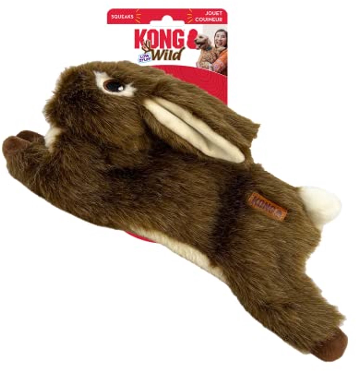 Wild Low Stuff Speelgoed voor Honden - Realistisch Pluche met Minimale Vulling