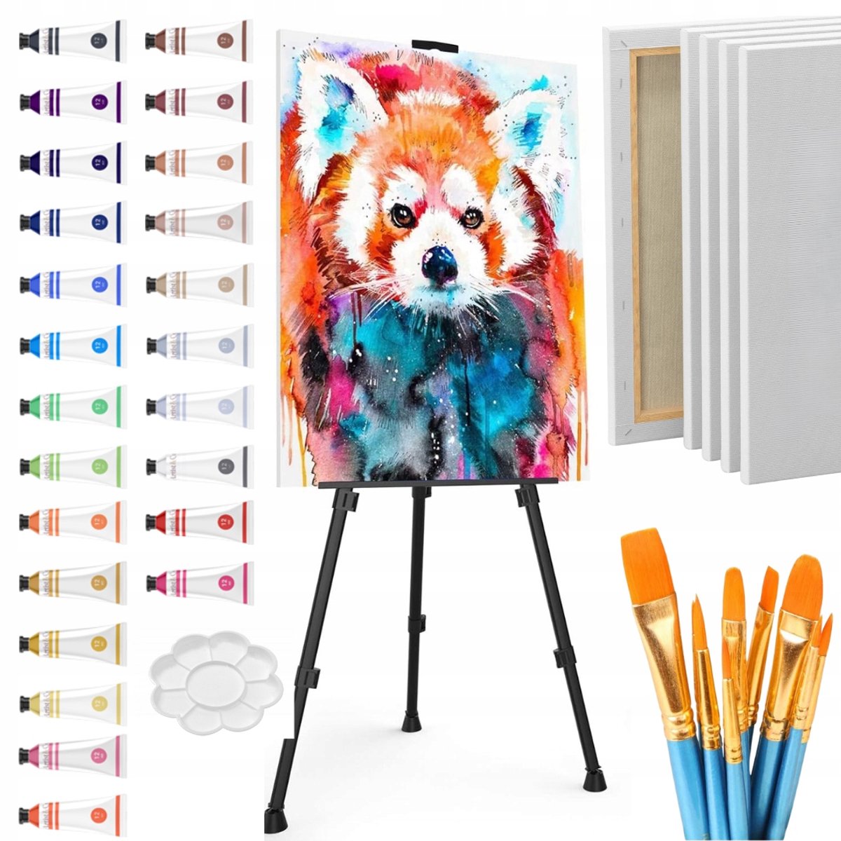 Compleet Artistiek Schilderset voor Kinderen met Ezel - Cadeau