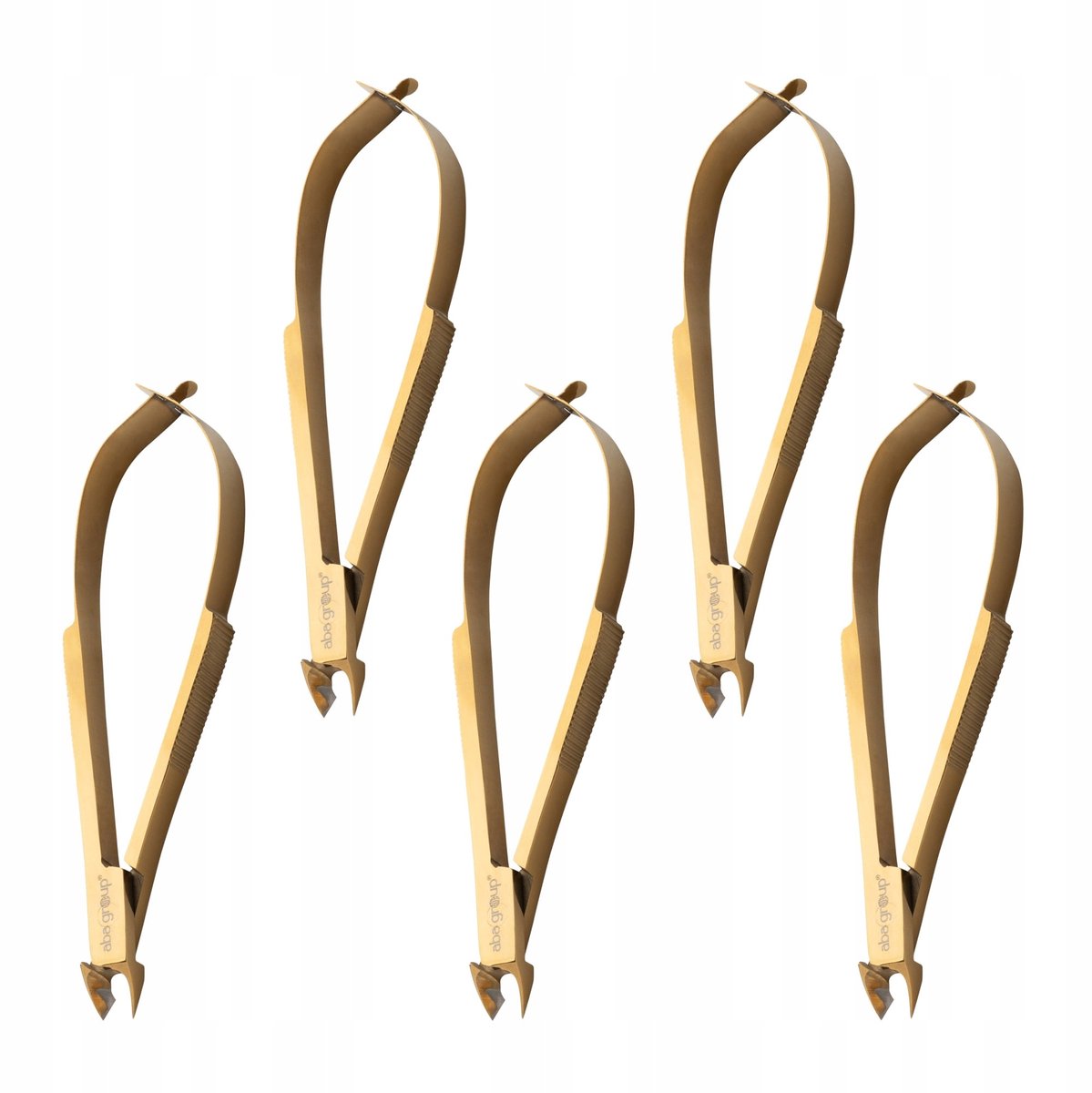 Gouden Nagelriemknipper Dubbele Veer 5mm Premium Scherpe 5 Stuks