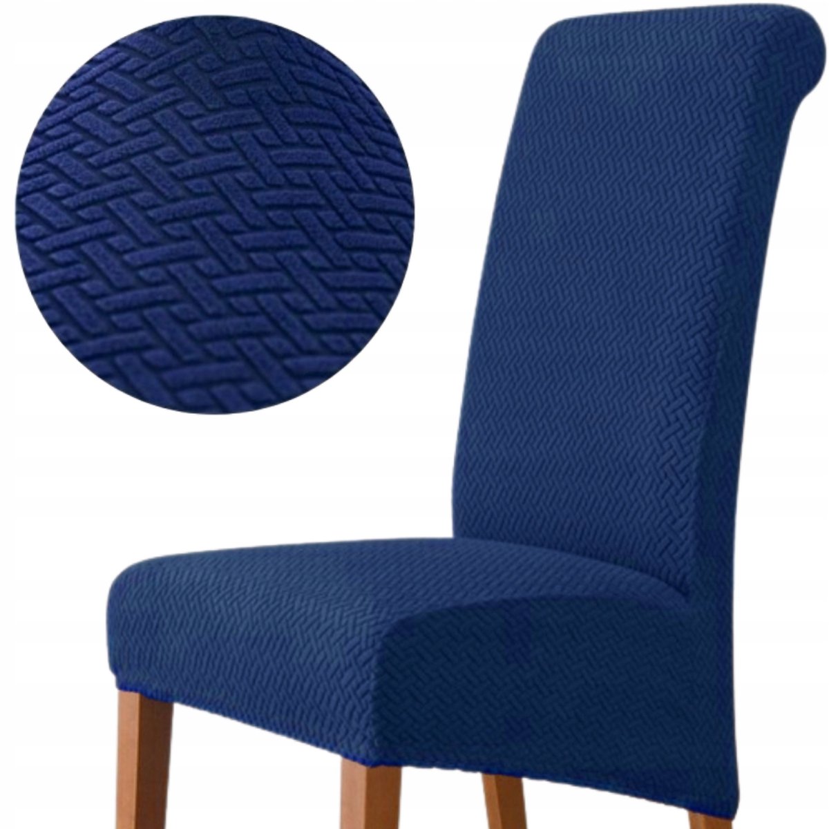 Elastische jacquard stoelhoes Herringbone Premium - Bescherming en stijl