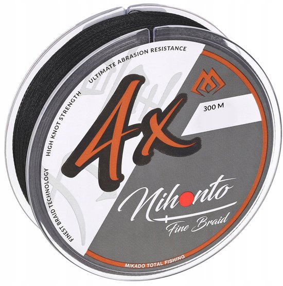 Mikado Nihonto Fijne Vlecht Vislijn - 0,25 mm, 300 m, Zwart van Mikado — afbeelding 3