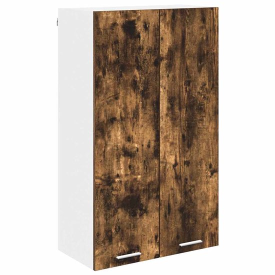 vidaXL Hangkast Lyon 80x31x60 cm bewerkt hout gerookt eikenkleurig