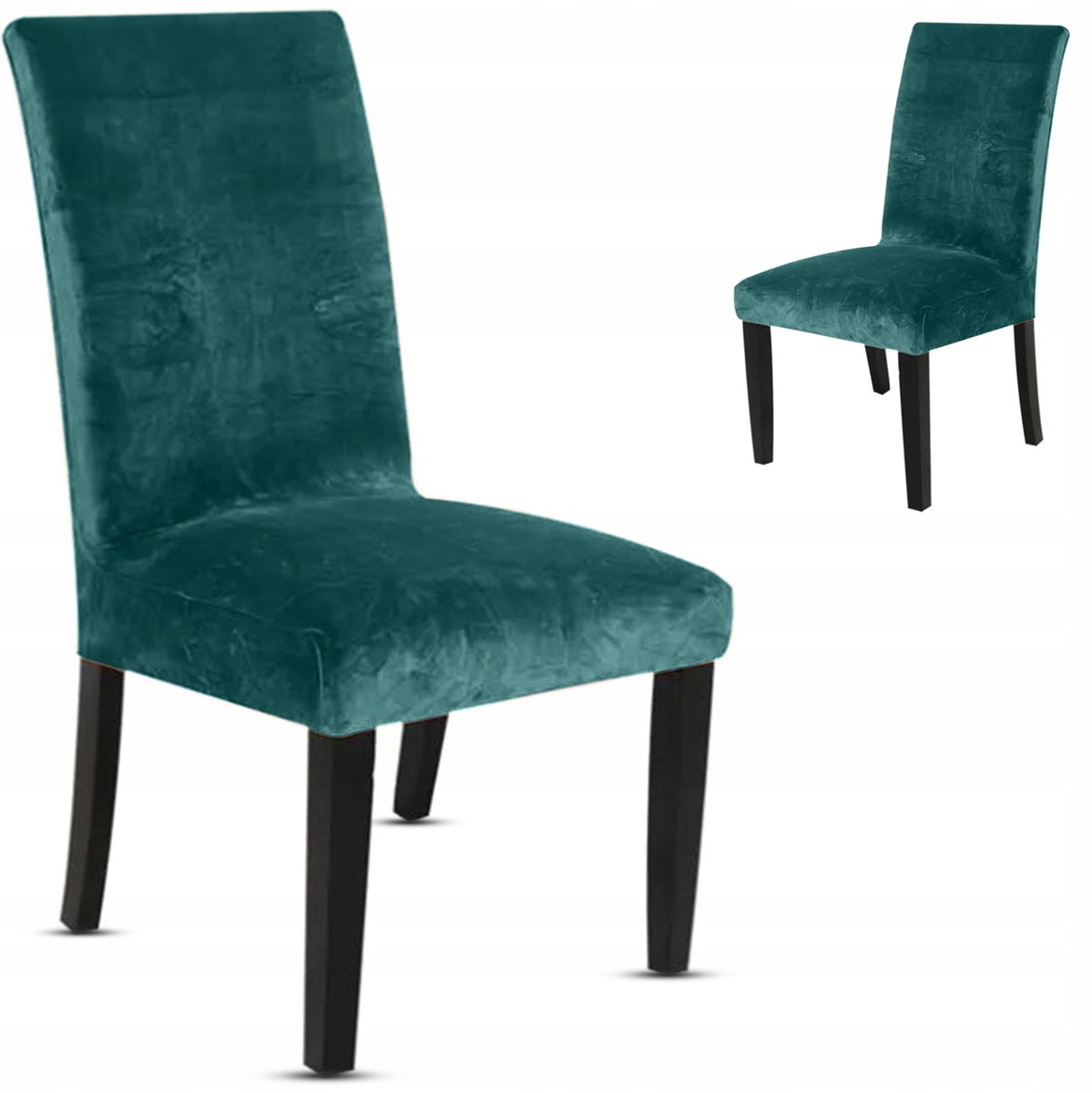 Universele Stoelhoes - Zacht Velours - Marineblauw