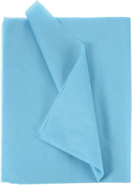 Heyda Vloeipapier Donkerblauw – 50x70 Cm, 5 Vellen, 20 G/m², Zuurvrij, Voor Cadeauverpakking En Knutselen