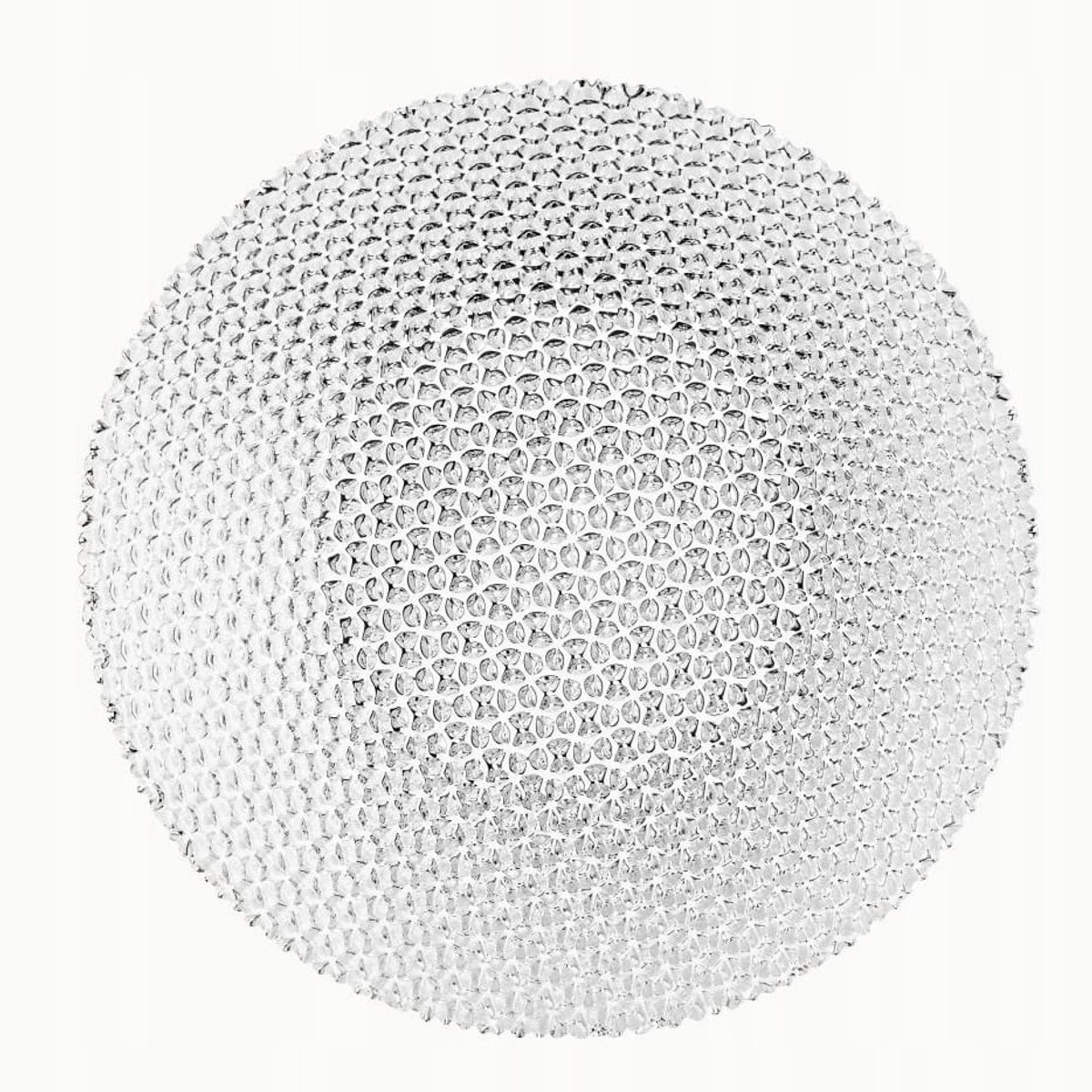 Villa Italia Diamond Saladekom 30 cm - Transparant Glas
