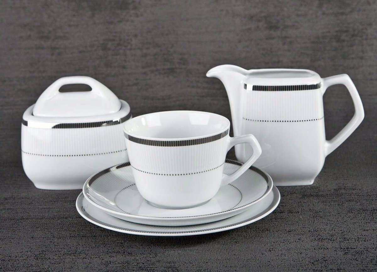 Marcello Silver Koffieservies 20 Delen - 6 Personen