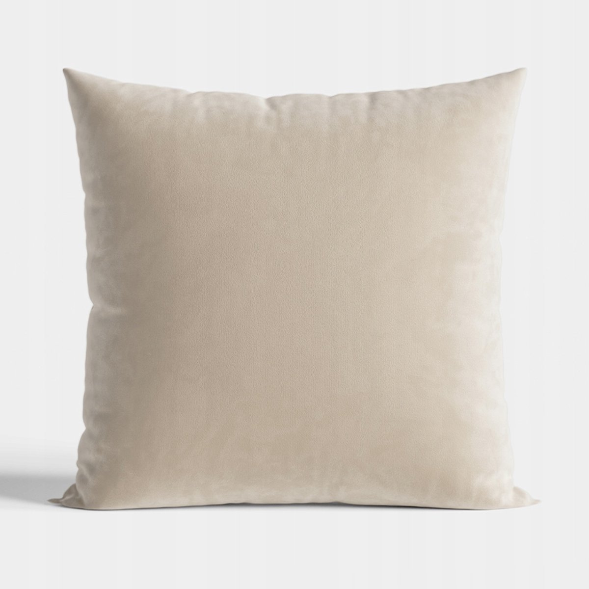 Decoratieve kussensloop 40x40cm lichtbeige VELVI fluweel