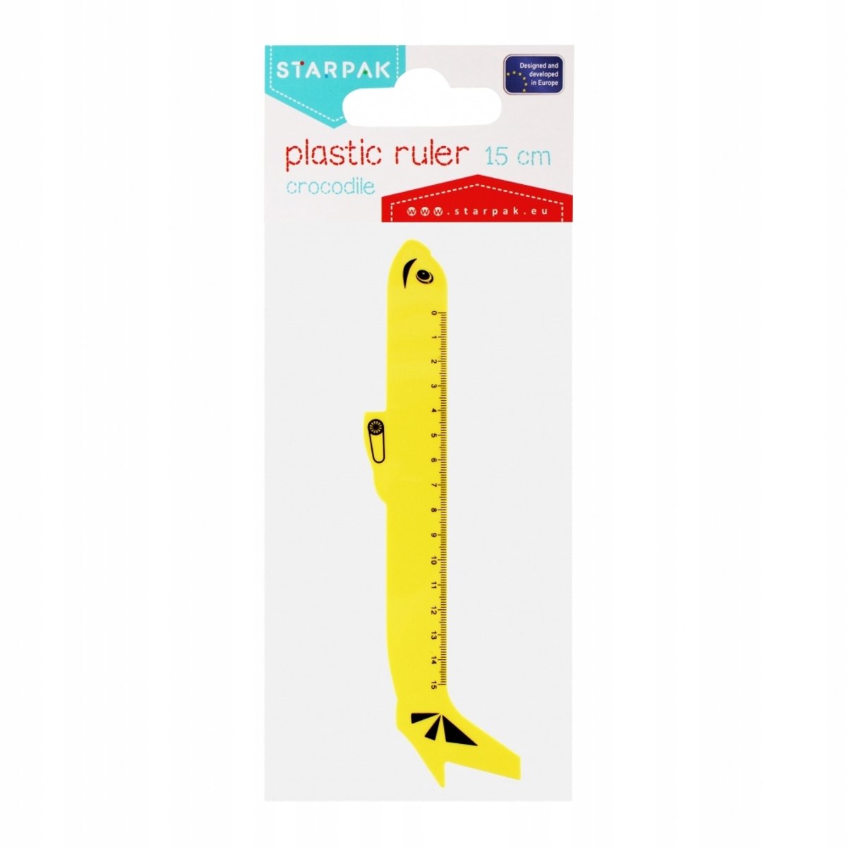 STARPAK Liniaal Vliegtuig 15cm - Veilig en duurzaam schoolmateriaal