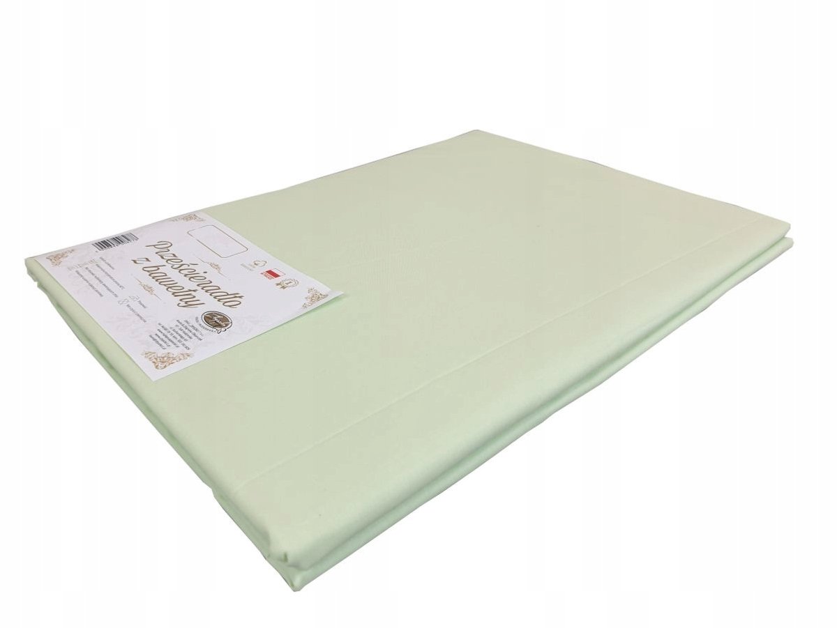 100% Katoenen Hoeslaken 160x220cm - Zonder Elastiek - Groen