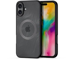 Dux Ducis - Telefoon hoesje geschikt voor de Apple iPhone 16 - Hoesje geschikt voor Magsafe Magneet - Back Cover - Aimo Series - Zwart