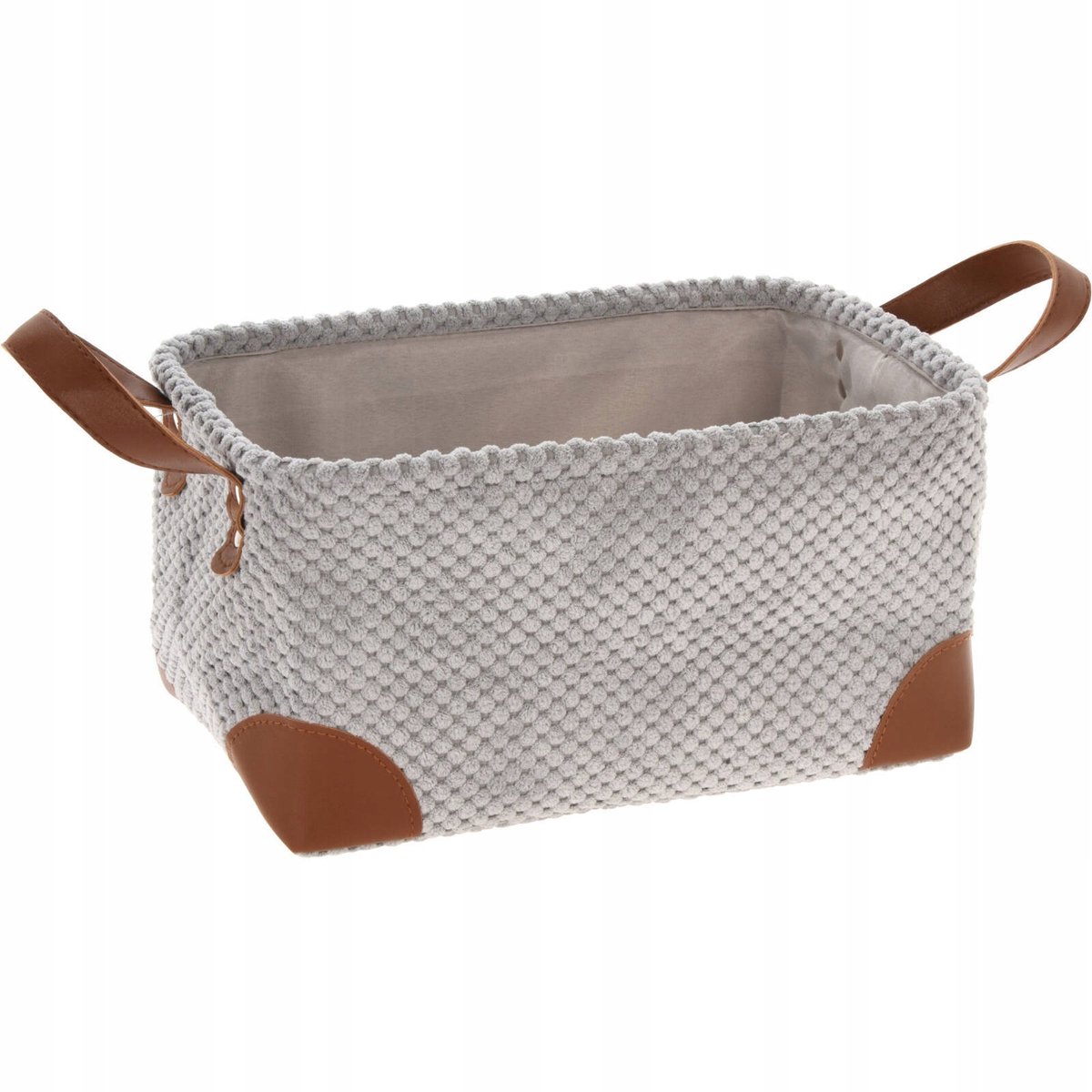 Universele mand met handvatten, lichtgrijs corduroy