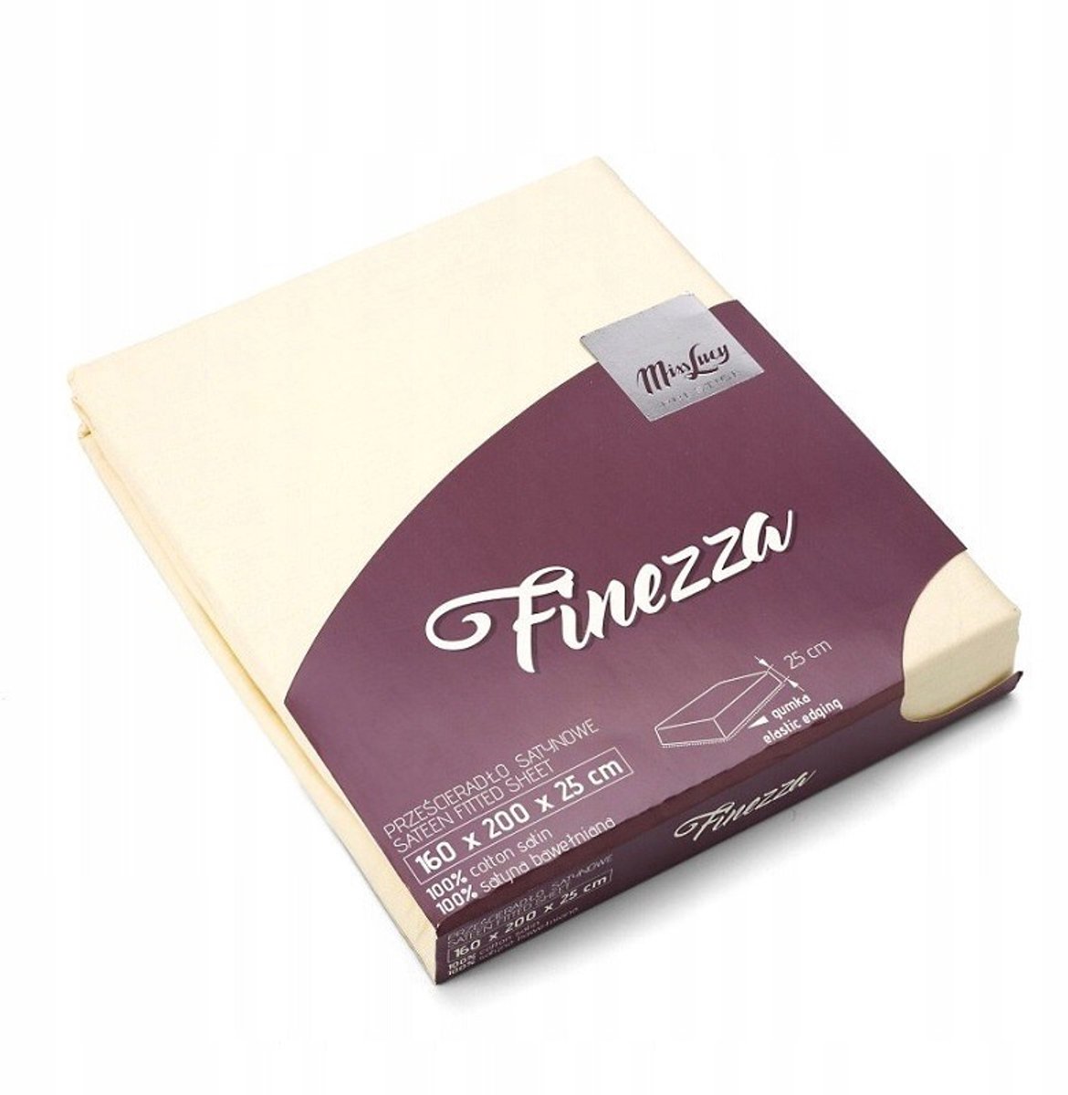 Miss Lucy Finezza Satijn Laken 220x200 cm - Beige