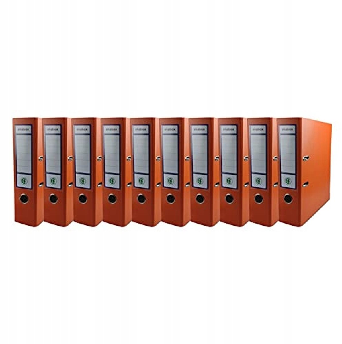 Oranje A4 Ringband Map PP EKOBOX 80mm - 10 stuks