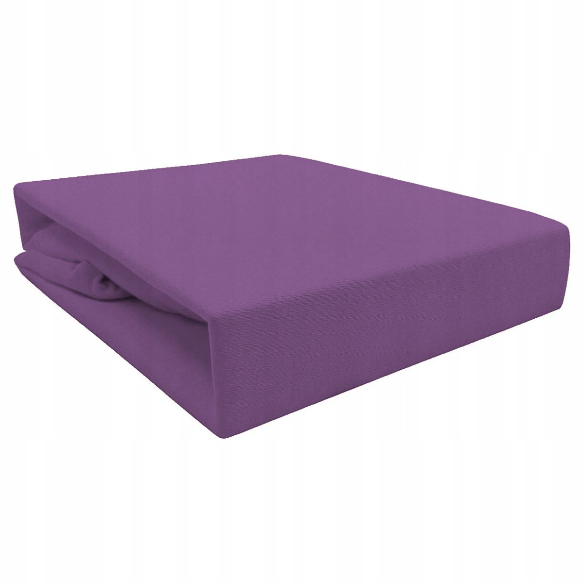 Jersey hoeslaken met elastiek 90x200 cm - Pruimkleurig