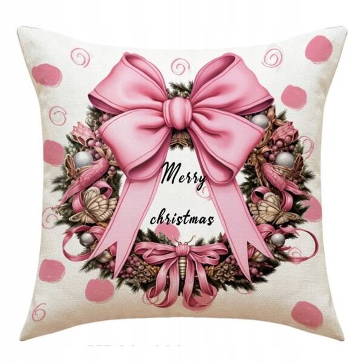 ECARLA Kerst Kussenhoes 45x45cm Boho Stijl Polyester