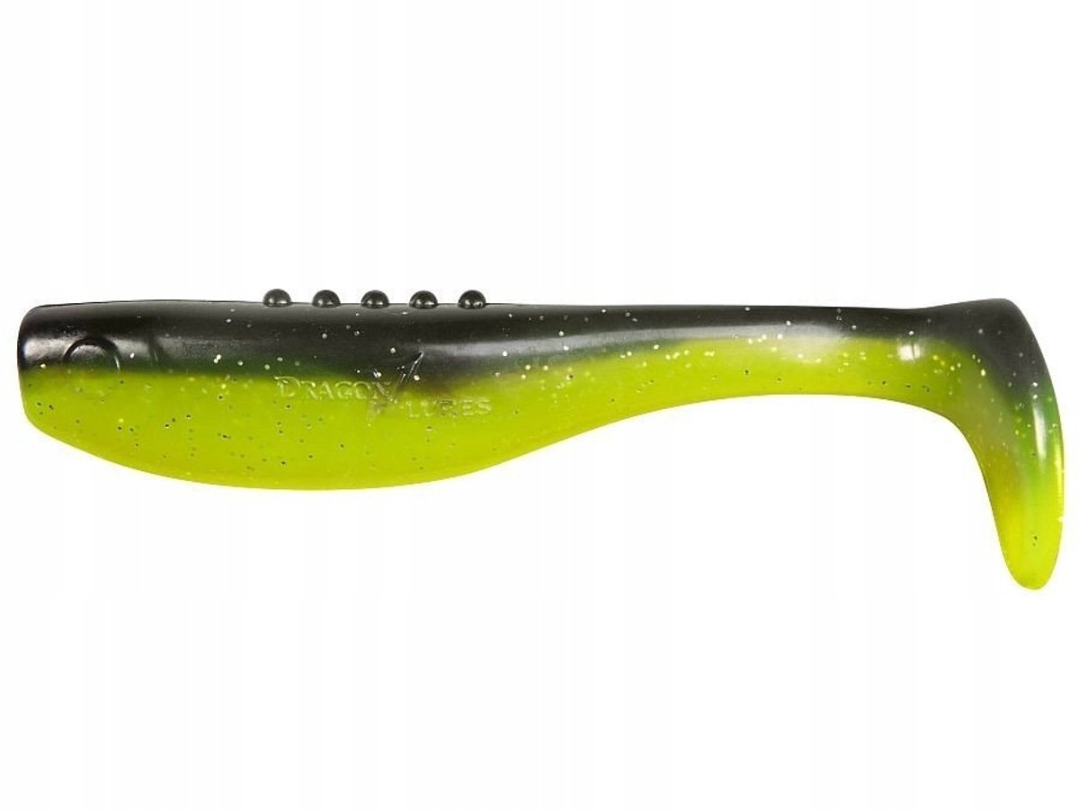Dragon Bandit Pro 8,5cm Gumvis - 3 stuks - Chartreuse/Zwart
