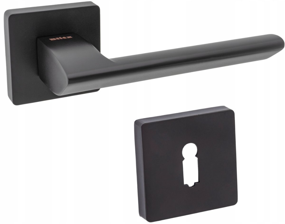 Klaamk Deur Zwart Mat met Sleutel Schild Aluminium - Binnen
