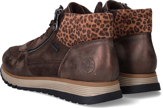 Bottes à lacets Rieker en synthétique marron - Taille 37