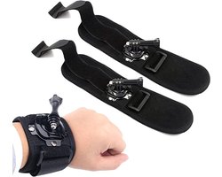 2-delige polssteun, draaibare verlenging, verdikte armband, polsband, montagebeugel geschikt voor GoPro hero10/9/8/7/6/5/4/3+/3 en DJI Osmo Action 360°, geschikt voor SJCAM, etc.