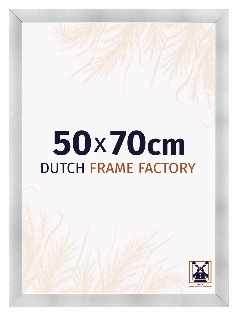 Dutch Frame Factory Fotolijst 50x70 cm - MDF - Aluminium Geborsteld - Praag