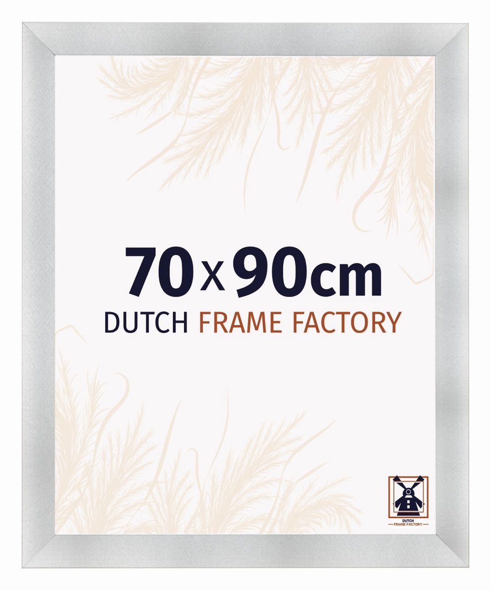 Dutch Frame Factory Fotolijst 70x90 cm - MDF - Aluminium Geborsteld - Praag