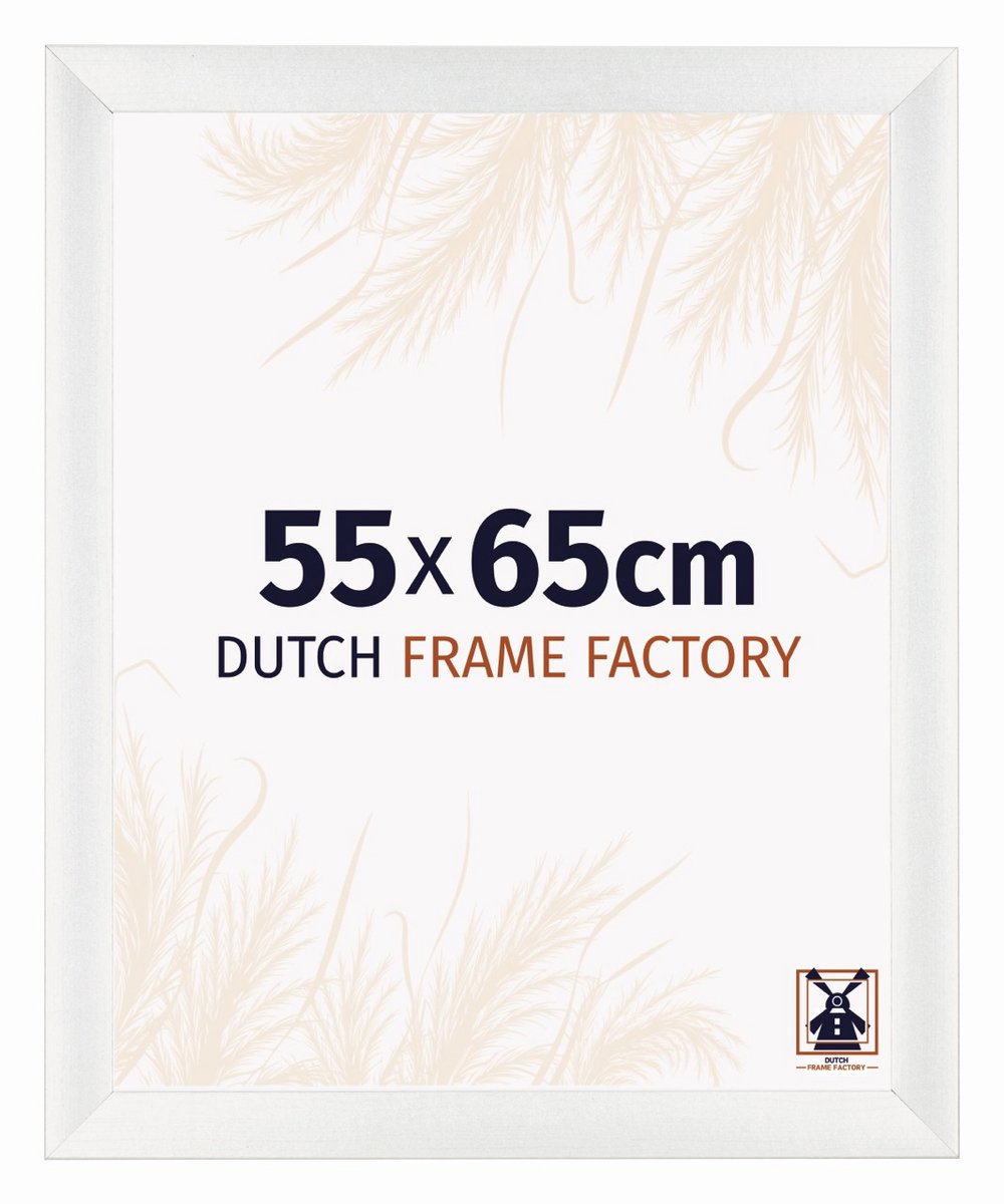 Dutch Frame Factory Fotolijst 55x65 cm - MDF - Wit Geveegd - Praag